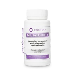 Мелатонин+ мелисса, валериана и витамин В1 60 капсул серии Фитофорте GreenVisa фото