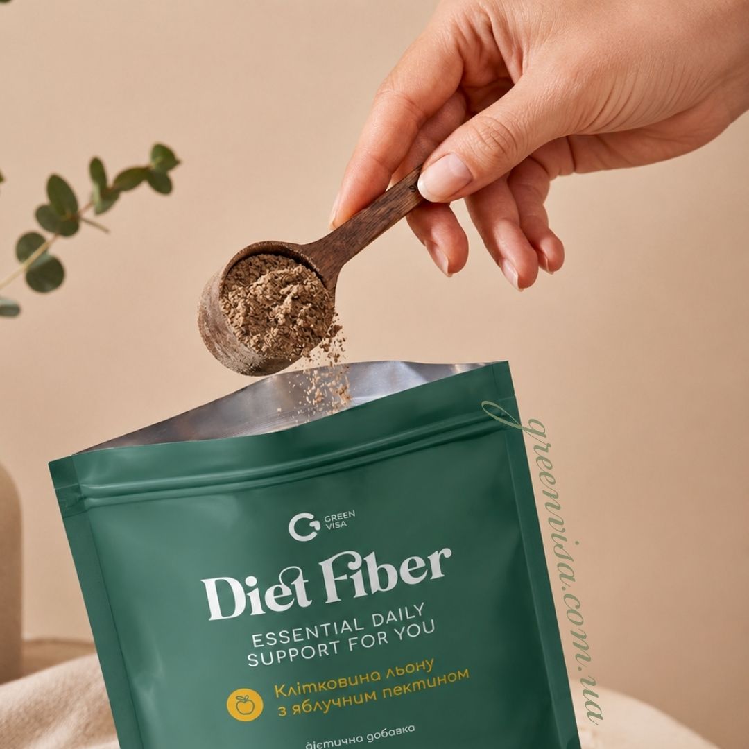 Клетчатка семян льна с яблочным пектином Diet Fiber, 300 г 2