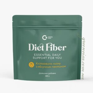 Клітковина насіння льону з яблучним пектином Diet Fiber, 300 г