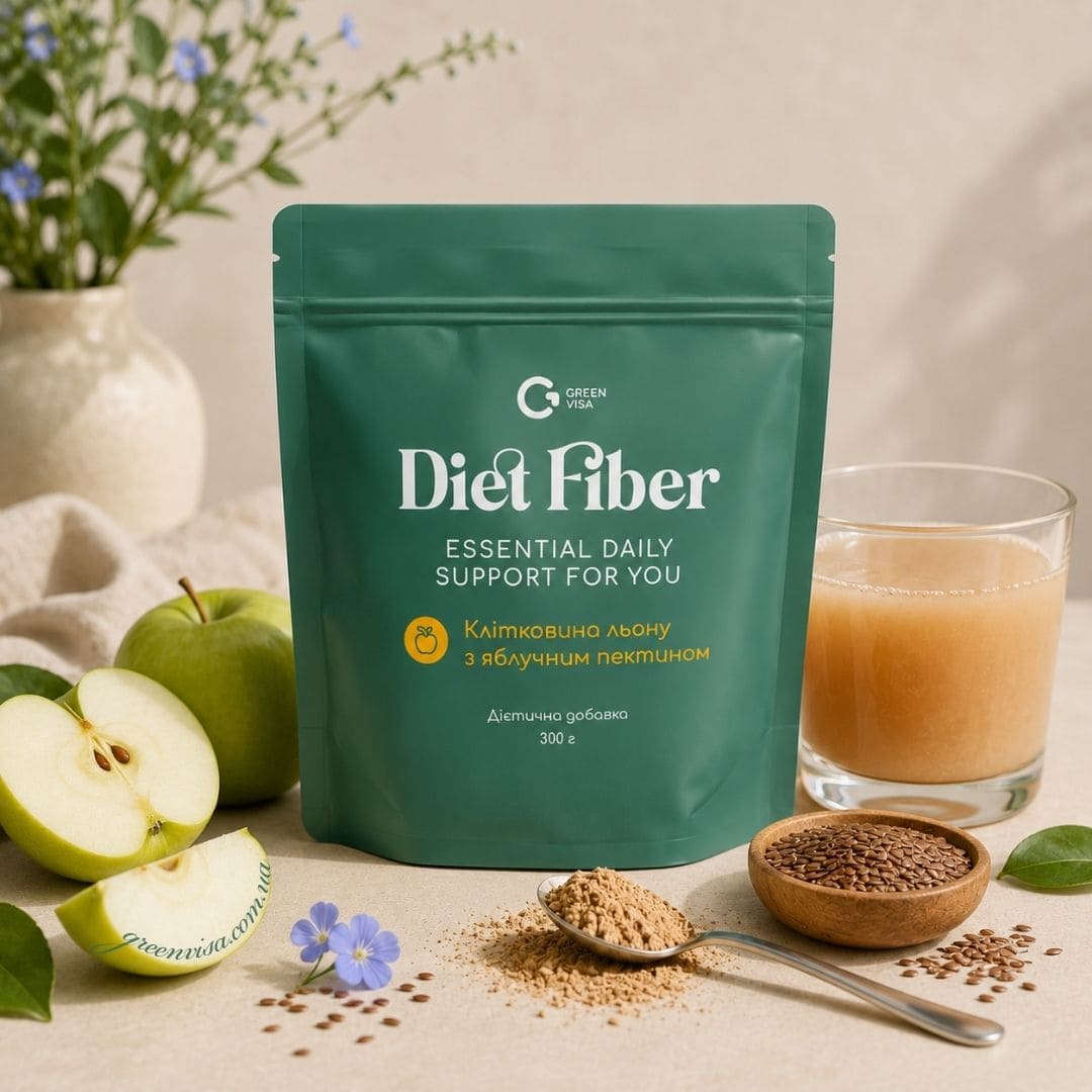 Клетчатка семян льна с яблочным пектином Diet Fiber, 300 г 4